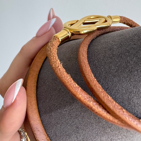 Hermes Vintage Gold Plated Atame Bracelet - Picture 4 of 16